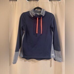 Under Armour ColdGear Hoodie in Navy and Gray